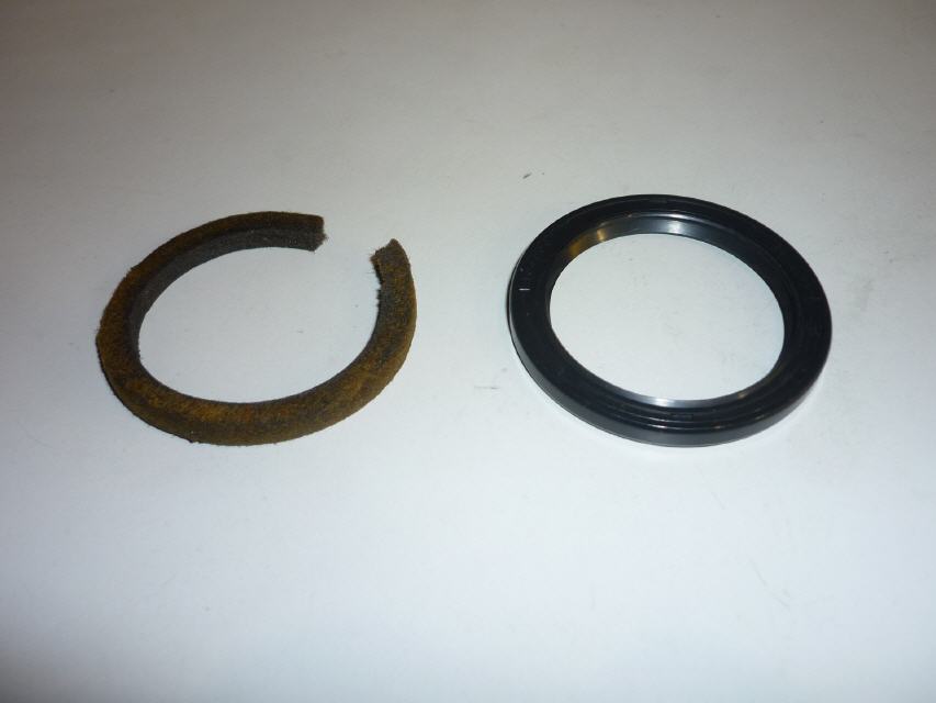 Die Filzdichtung wird durch einen Simmerring ersetzt